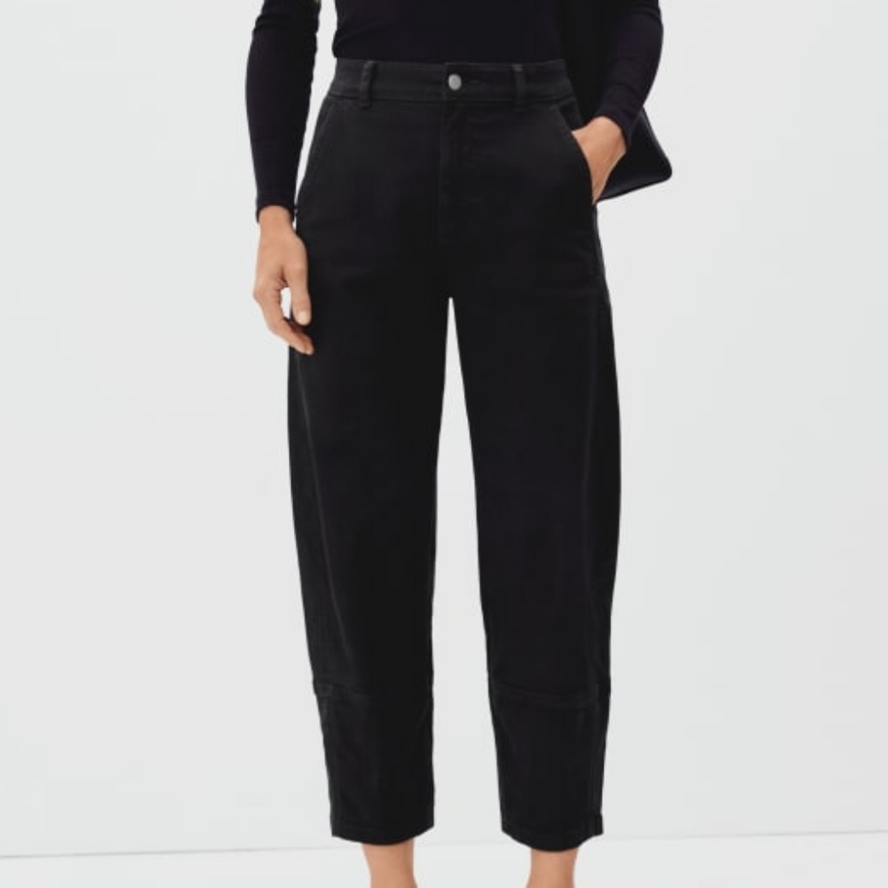 Everlane Utility Barrel Jean Black